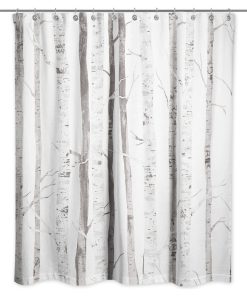 White Birch Trees 71x74 Shower Curtain