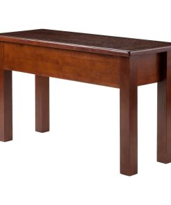 Winsome Wood Transitional Walnut Composite Wood Bench 94739