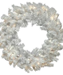 White 36" Sequoia Wreath