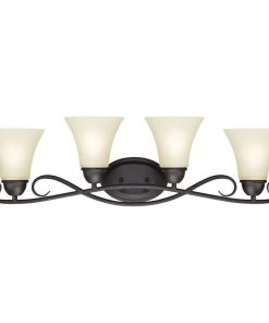 Westinghouse 6307000 Dunmore 32"W 4 Light Bathroom Vanity Light - Oil Rubbed