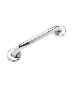 1.25" Straight Grab Bar, Polished Chrome, 12", Knurled