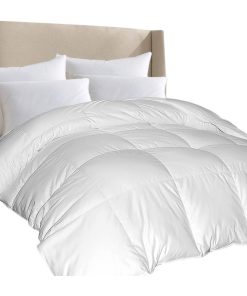 1000 TC Egyptian Cotton Cover Down Alternative Comforter White Twin