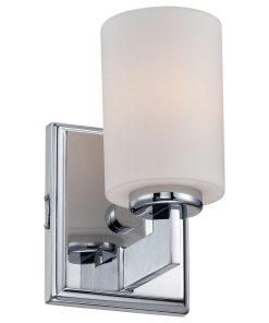 1 Light Transitional Bath Vanity Polished Chrome 1 Light Transitional Bath
