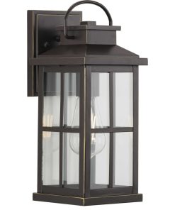 Williamston 1 Light Outdoor Wall Light, Antique Bronze, 6"
