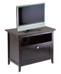 Winsome Wood Transitional Dark Espresso Composite Wood Media Cabinet 92125
