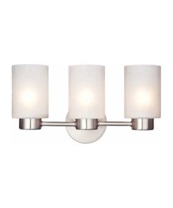 Westinghouse 6227900 8.25" Tall 3 Light Wall Sconce - Brushed Nickel