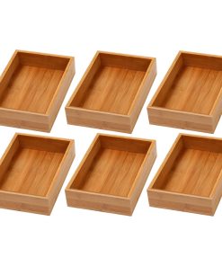 YBM Home Kitchen Drawer Organizer Storage Box 6 Pack, 6x9x2 Inch