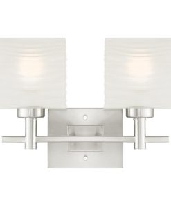 Westinghouse 6303900 Alexander 16"W 2 Light Bathroom Vanity Light - Brushed