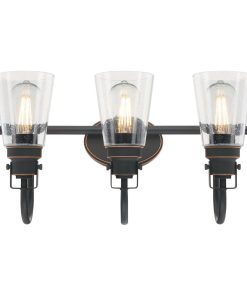 Westinghouse 6334000 Ashton 3 Light 24"W Bathroom Vanity Light - Oil Rubbed