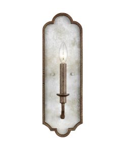1 Light Wall Sconce Distressed White Wood Finish - 4000501-748 - Sea Gull