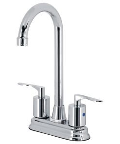 KB8491SVL Two-Handle 2-Hole Deck Mount Bar Faucet, Polished Chrome