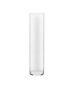 12"Tall Glass Cylinder Vase 6"-Diameter, Clear, 26"x6", 1 Pc