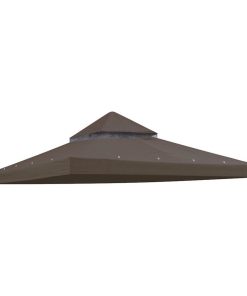 Yescom 137"x137" Gazebo Top Replacement for 2 Tier Canopy Cover Y005115T10