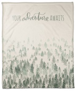 Your Adventure Awaits 50x60 Coral Fleece Blanket