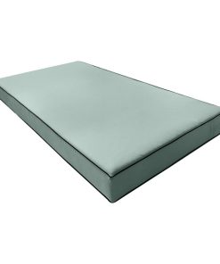 |COVER ONLY| Outdoor Contrast Trim 8" Crib Daybed Fitted Sheet Slipcover AD002