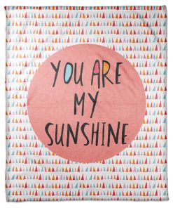 You Are My Sunshine - Pink 50x60 Coral Fleece Blanket