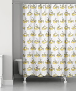 Yellow Submarine 71x74 Shower Curtain