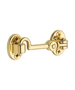 0950031 2-1/2" Swivel Cabin Door Hook, Unlacquered Brass