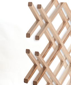 14-Bottle Trimmable Wine Rack Lattice Panel Inserts, Hard Maple