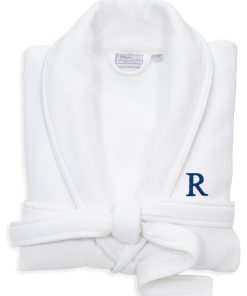 100% Turkish Cotton Waffle Terry White Robe, Small/Medium, Bookman, R