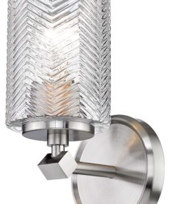 Z-LITE 1934-1S-BN 1 Light Wall Sconce, Brushed Nickel