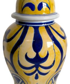Yellow/Blue Temple Jar, Bold