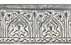 White/Gray Decorative Metal Wall Shelf