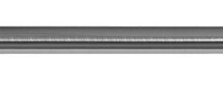 1-1/8" Titan Duet Stationary Side Panel Rods 20" Saturn Finial, Brushed Nickel