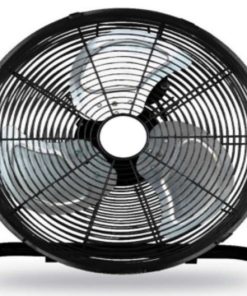 14" Jet Black Three Speed Adjustable Tilt Portable Floor Fan