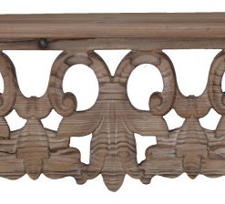 AB Home 6"D x 23.5"W x 7"H Thayne Wall Shelf in Brown Finish HP42133