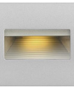 12V 3.8W LED Horizontal Step Light - 4.5 Inches Wide by 3 Inches High Titanium