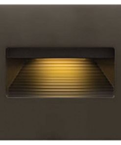 12V 3.8W LED Horizontal Step Light - 4.5 Inches Wide by 3 Inches High Bronze