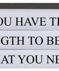 You Have The Strength Quote Book Stack, S/3