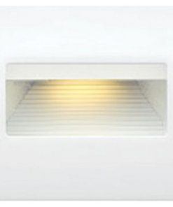 12V 3.8W LED Horizontal Step Light - 4.5 Inches Wide by 3 Inches High Satin