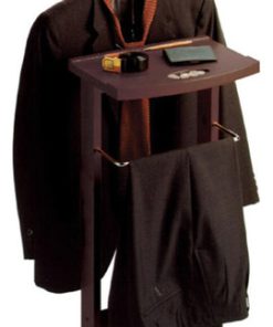 Winsome Wood Valet Stand With Mirror, Open Base