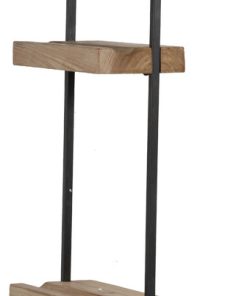 Wood Iron Wall Shelf 12x6x27"