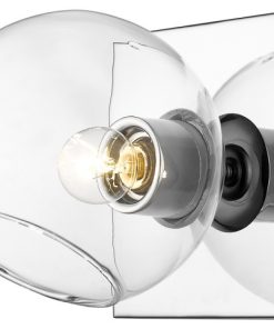 Z-LITE 455-1S-CH Marquee 1 Light Wall Sconce, Chrome
