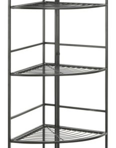 Xtra Storage 5 Tier Folding Metal Corner Shelf
