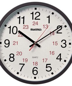 12/24 Hour Clock, Black