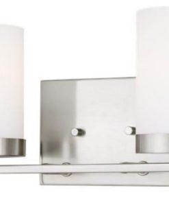 14 inch 18.6W 2 LED Bath Vanity Brushed Nickel Incandescent 14 inch 18.6W 2 LED