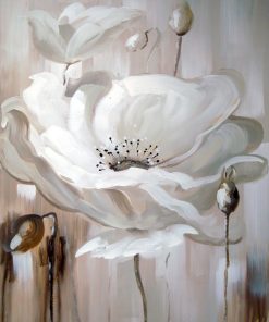 White Flower II Oil Painting