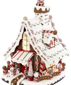 12" Lighted Christmas Gingerbread House