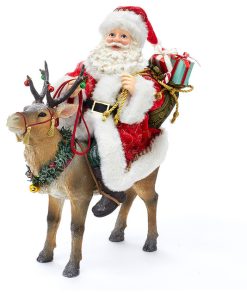 11.5" Fabriche Santa on Reindeer