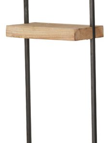Wood Iron Wall Shelf 12x6x38.5"
