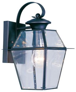 Westover Outdoor Wall Lantern, Black