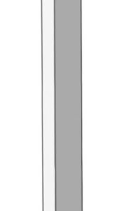 12" Square Ceiling Mount Shower Arm, Polished Nickel