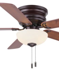 Wind River WR1453 Frisco 44" 5 Blade Hugger Indoor Ceiling Fan - Oiled Bronze