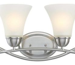 Westinghouse 6573700 Dunmore 4 Light 32"W LED Vanity Light - Brushed Nickel