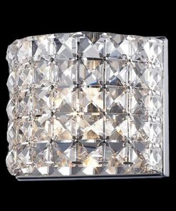 Z-Lite 1 Light Crystal Vanity Light, Chrome, 867-1S