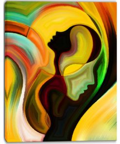"Way of Parenting" Abstract Canvas Artwork, 30"x40"